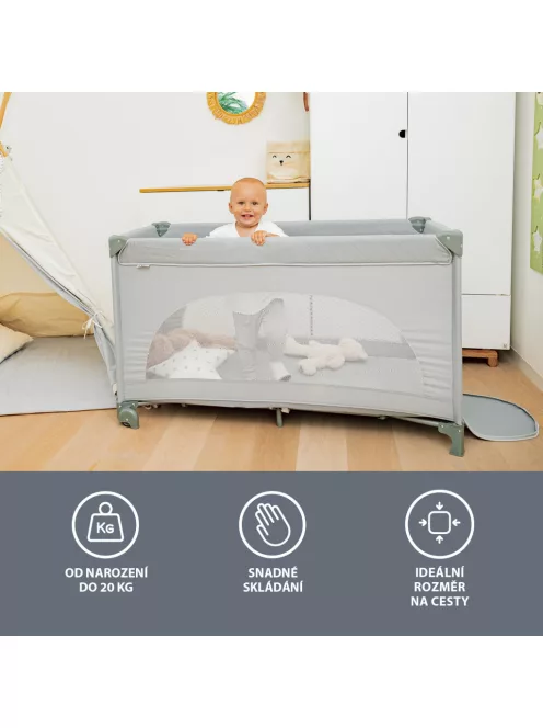 Zopa Lely utazóágy - Antracit Grey