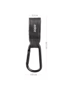 Zopa Multifunkcionális szíj klipsz DELUXE 2 db - Black