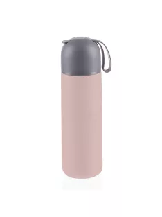 Zopa 400 ml-es termosz szilikon fogantyúval - Candy pink