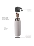 Zopa 400 ml-es termosz szilikon fogantyúval - Candy pink