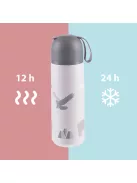 Zopa 400 ml-es termosz szilikon fogantyúval - Dino
