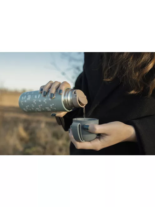 Zopa 400 ml-es termosz szilikon fogantyúval - Safari