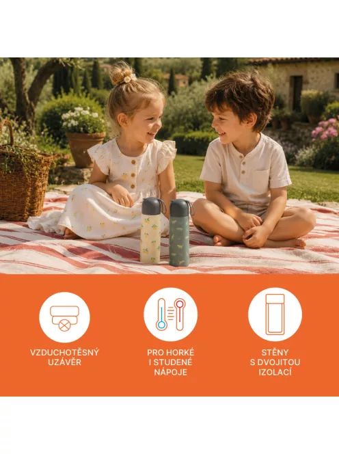 Zopa 400 ml-es termosz szilikon fogantyúval Wild Gepard