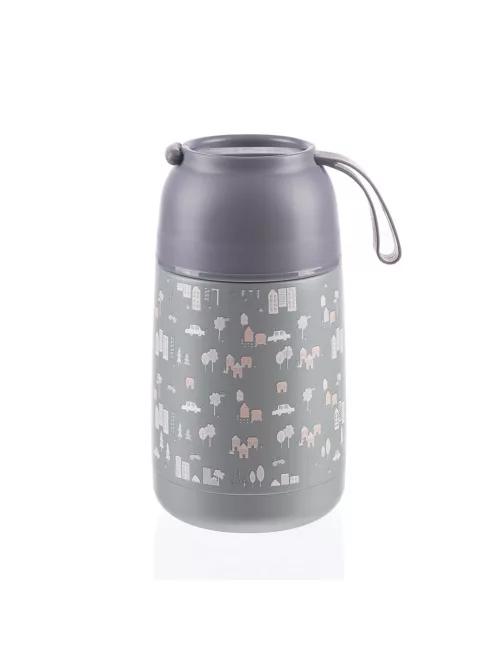 Zopa 620 ml-es ételtermosz szilikon tartóval - City