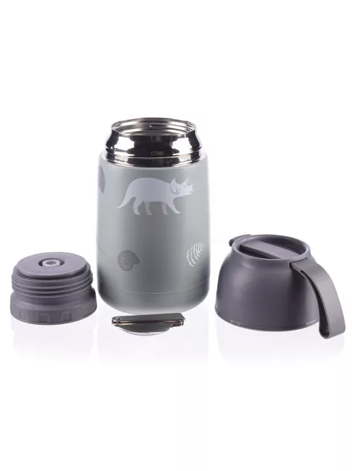 Zopa 620 ml-es ételtermosz szilikon tartóval - Dino