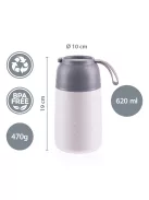 Zopa 620 ml-es ételtermosz szilikon tartóval - Mountains