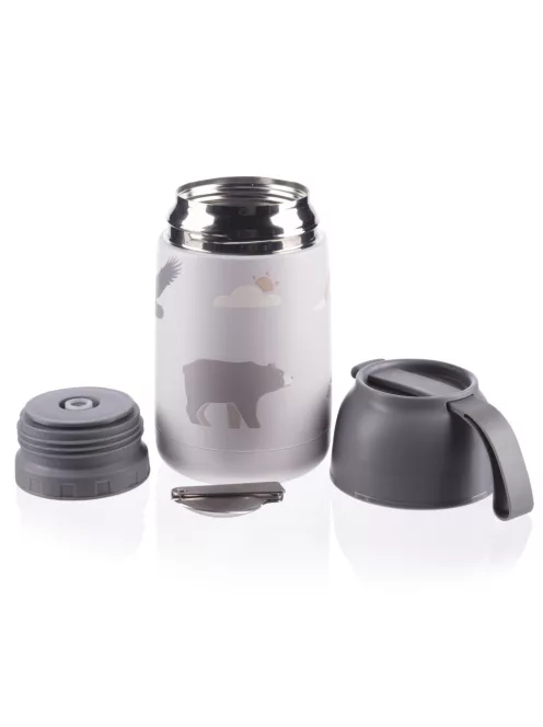Zopa 620 ml-es ételtermosz szilikon tartóval - Mountains