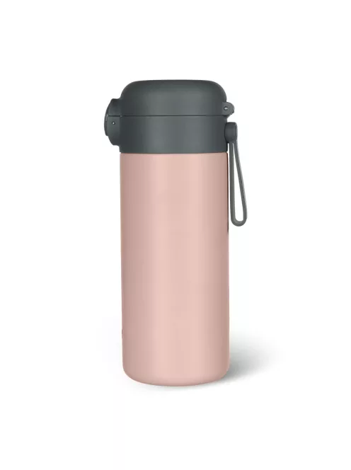 Zopa 350 ml-es termosz szívószállal és szilikon fogantyúval - Candy pink