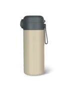 Zopa 350 ml-es termosz szívószállal és szilikon fogantyúval - Cookie beige