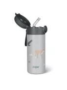 Zopa 350 ml-es termosz szívószállal és szilikon fogantyúval - Mountains