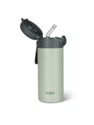 Zopa 350 ml-es termosz szívószállal és szilikon fogantyúval - Pistacio green