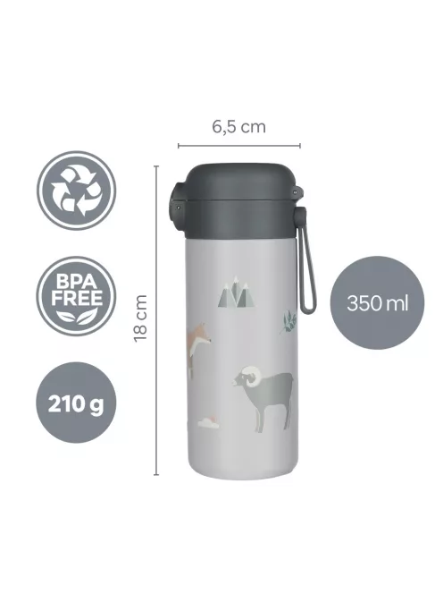 Zopa 350 ml-es termosz szívószállal és szilikon fogantyúval - Pistacio green