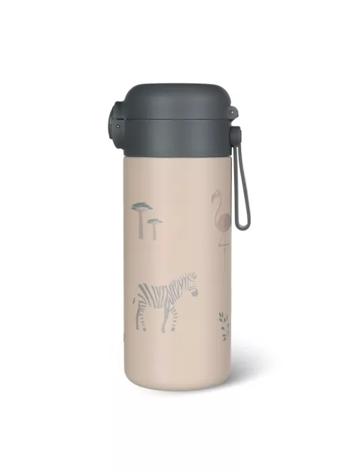 Zopa 350 ml-es termosz szívószállal és szilikon fogantyúval - Safari