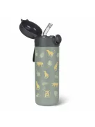 Zopa 350 ml-es termosz szívószállal és szilikon fogantyúval Wild Gepard