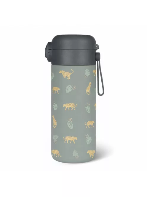 Zopa 350 ml-es termosz szívószállal és szilikon fogantyúval Wild Gepard