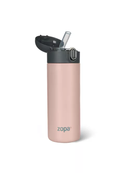 Zopa 400 ml-es termosz szívószállal - Candy pink