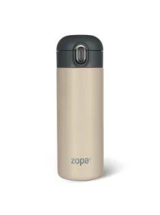 Zopa 400 ml-es termosz szívószállal - Cookie beige