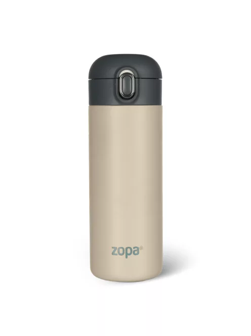 Zopa 400 ml-es termosz szívószállal - Cookie beige