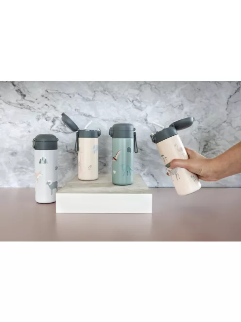 Zopa 400 ml-es termosz szívószállal - Cookie beige