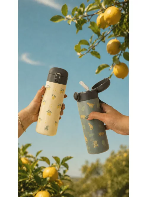 Zopa 400 ml-es termosz szívószállal Wild Gepard