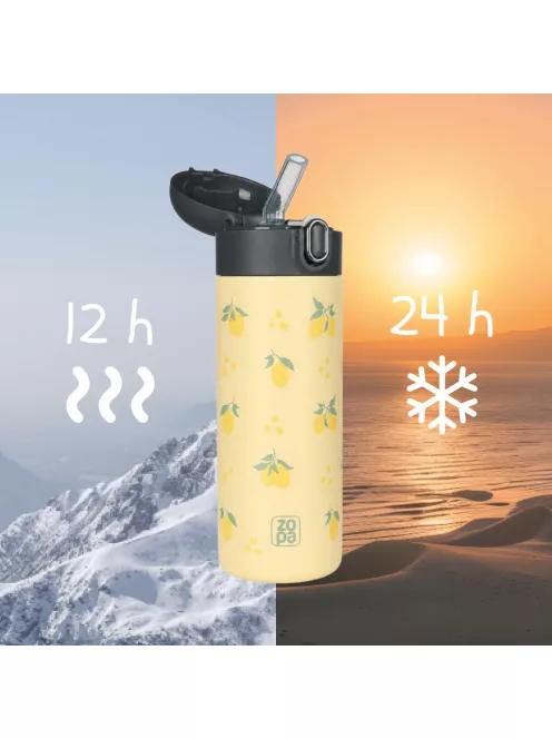 Zopa 400 ml-es termosz szívószállal Wild Gepard