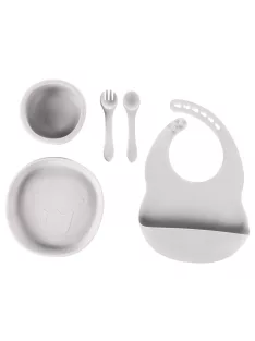 Zopa Szilikon étkezési szett - Dove Grey