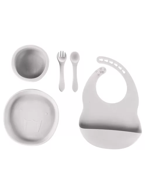 Zopa Szilikon étkezési szett - Dove Grey
