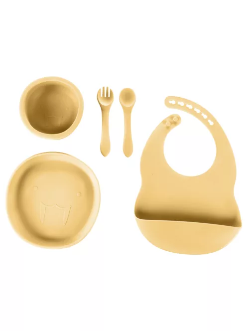 Zopa Szilikon étkezési szett - Mustard Yellow