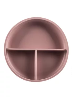 Zopa Szilikon osztott tányér tapadókoronggal - Old Pink