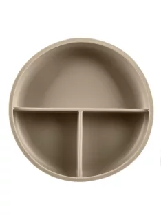 Zopa Szilikon osztott tányér tapadókoronggal - Sand Beige
