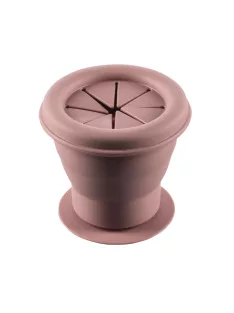   Zopa Szilikon összehajtható snackdoboz tapadókoronggal - Old Pink