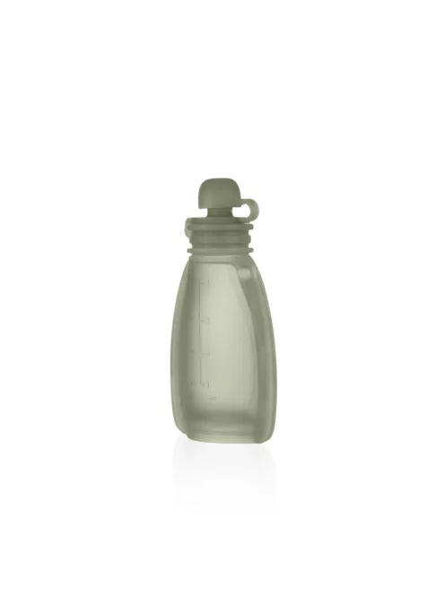 Zopa Szilikon újratölthető bébiétel tasak - Transparent Green