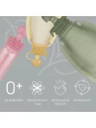 Zopa Szilikon újratölthető bébiétel tasak - Transparent Green