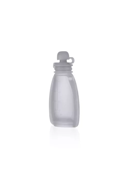 Zopa Szilikon újratölthető bébiétel tasak - Transparent Grey