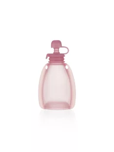   Zopa Szilikon újratölthető bébiétel tasak - Transparent Pink
