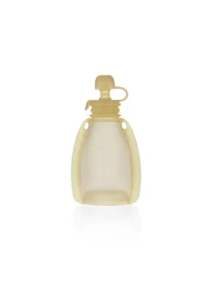   Zopa Szilikon újratölthető bébiétel tasak - Transparent Yellow