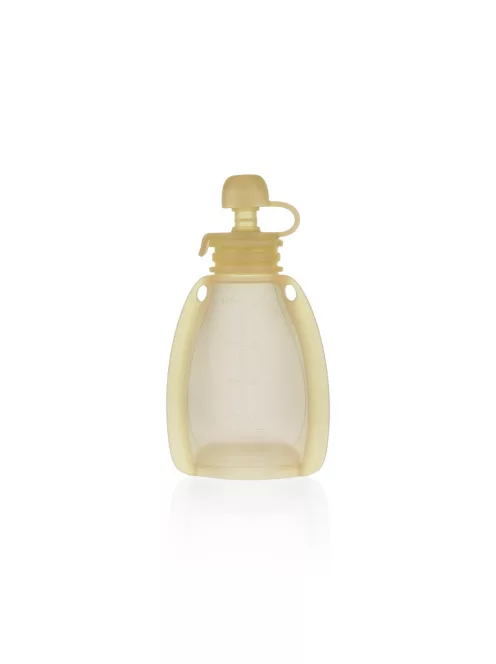 Zopa Szilikon újratölthető bébiétel tasak - Transparent Yellow