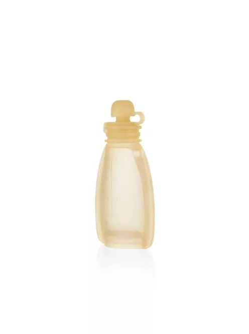 Zopa Szilikon újratölthető bébiétel tasak - Transparent Yellow
