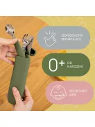 Zopa Szilikon evőeszköz tok - Forest Green