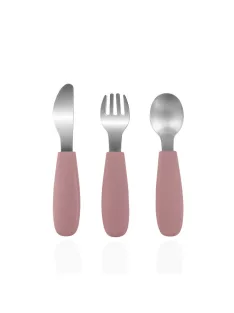 Zopa Szilikon gyerek evőeszköz - Old Pink