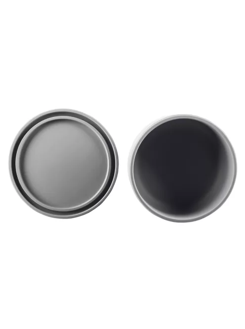 Zopa Szilikon tál fedővel - Dove Grey
