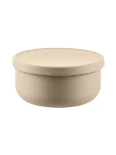 Zopa Szilikon tál fedővel - Sand Beige