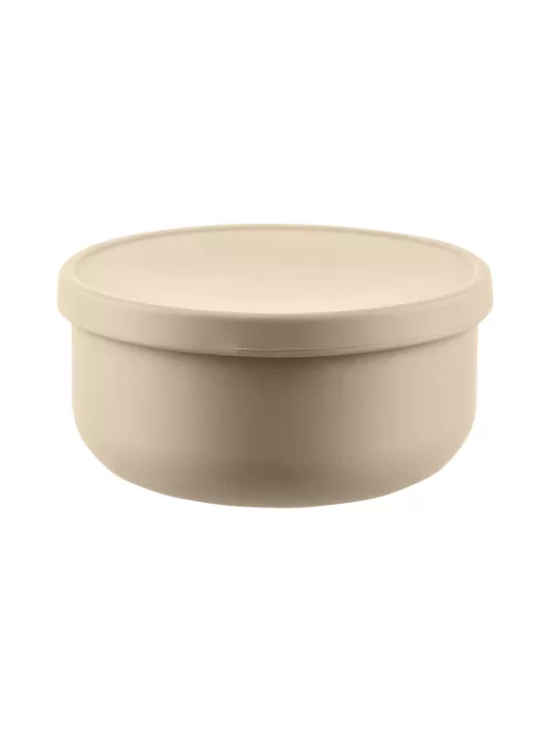 Zopa Szilikon tál fedővel - Sand Beige