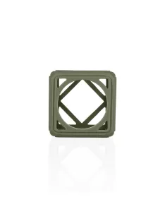 Zopa Szilikon rágóka Négyzet - Forest Green