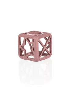 Zopa Szilikon rágóka Négyzet - Old Pink