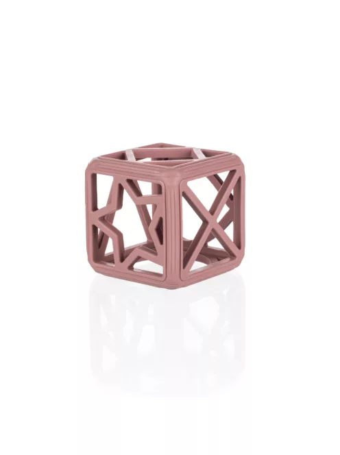 Zopa Szilikon rágóka Négyzet - Old Pink