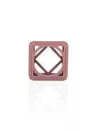 Zopa Szilikon rágóka Négyzet - Old Pink