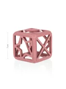 Zopa Szilikon rágóka Négyzet - Old Pink