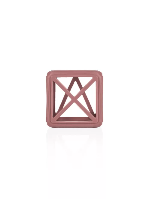 Zopa Szilikon rágóka Négyzet - Old Pink