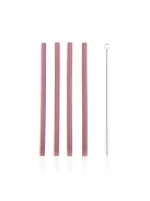 Zopa Szilikon szívószál 4 db - Old Pink